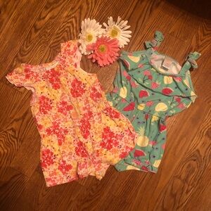 First Impressions & Gymboree Toddler Girls Romper Bundle 18-24M